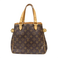 棕色 原花帆布 Batignolles PM 手提包【LOUIS VUITTON LV 路易威登】 M51156
