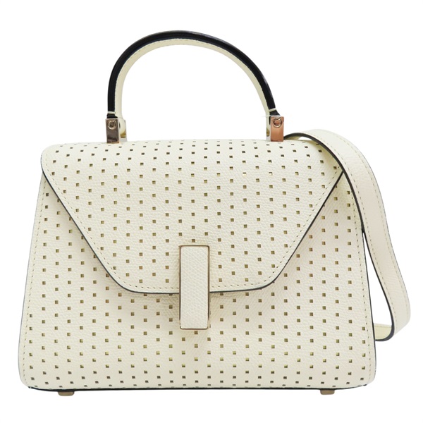 白色 牛皮 Iside Senses Crossbody Micro 肩背包【VALEXTRA】 WBES0022565VOC99