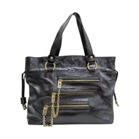 黑色 漆皮 托特包 肩背包【TOD'S 托德斯】