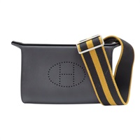 黑色 TOGO牛皮 Videpoches 肩背包 K刻 銀扣【HERMES 愛馬仕】 H084024CKAQ