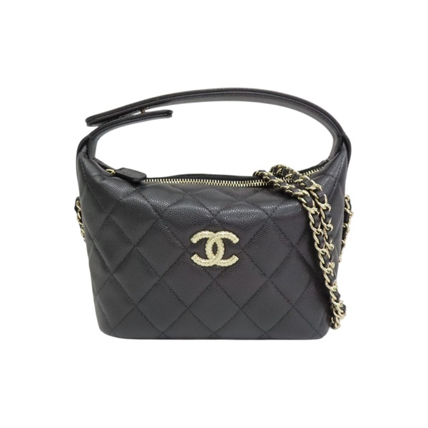 黑色牛皮 Hobo 兩用包 AP4747【CHANEL 香奈兒】 AP4747