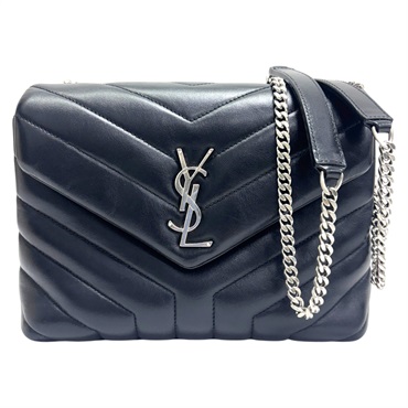 黑色 皮革 Loulou Small 肩背包【SAINT LAURENT YSL 聖羅蘭】 494699