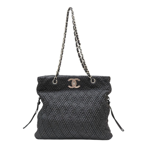 黑色 羊皮 CC Lock BonBon Tote 肩背包【CHANEL 香奈兒】