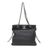黑色 羊皮 CC Lock BonBon Tote 肩背包【CHANEL 香奈兒】