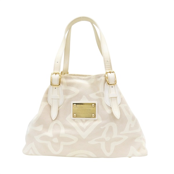 白色 帆布 Tahitienne PM 手提包 M95674【LOUIS VUITTON LV 路易威登】 M95674