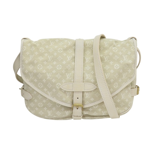 白色 帆布Saumur 30 Bag 肩背包 M95314【LOUIS VUITTON LV 路易威登】 M95314