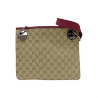 棕色 帆布 紅色 牛皮 GG Eclipse 肩背包【GUCCI 古馳】 120841