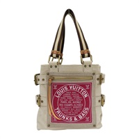 米/紅色 帆布 Globe Shopper PM 手提包【LOUIS VUITTON LV 路易威登】 M95115