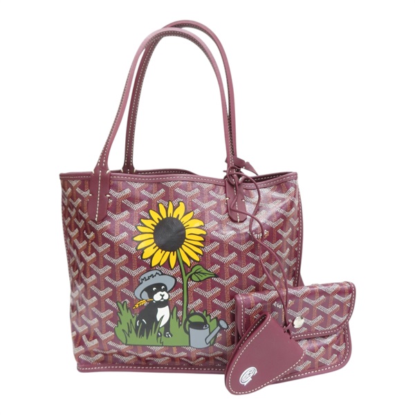 酒紅色 Goyardine塗層帆布 Anjou Mini 肩背包【GOYARD 高雅德】