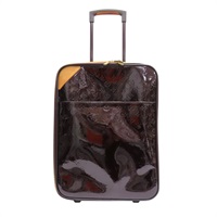 紫色 原花壓紋 漆皮 Vernis Pegase 45 行李箱 無鑰匙【LOUIS VUITTON LV 路易威登】 M91277