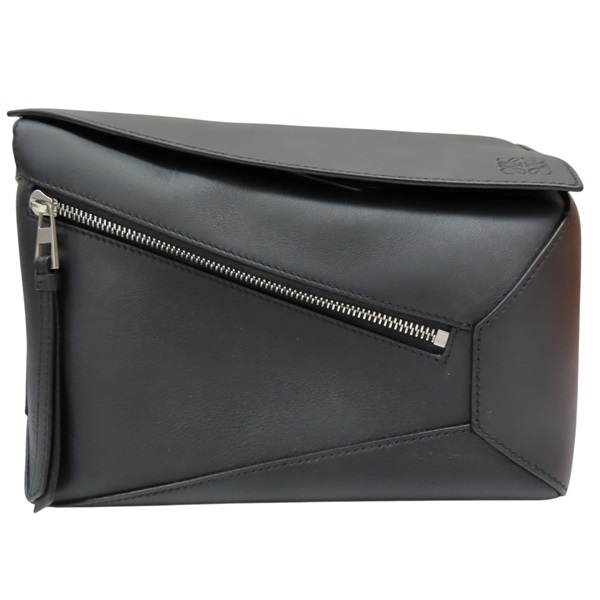 黑色 牛皮 Small Puzzle Edge 肩背包【LOEWE 羅威】 0010965754
