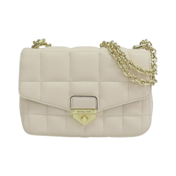 米白色 羊皮 鏈帶 肩背包【MICHAEL KORS 麥可寇斯】 30H0L1SL1T