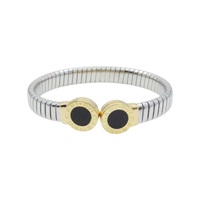18K黃金 不鏽鋼 Tubogas 手環【BVLGARI 寶格麗】