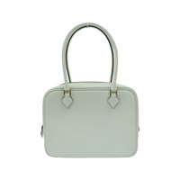 氣泡綠 山羊皮 Plume Mini 手提包 K刻 金扣【HERMES 愛馬仕】 H048263C
