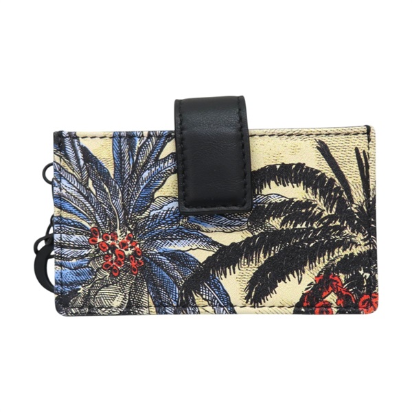 黑色 牛皮 Freesia Card Case 風琴式 名片夾 卡夾【Dior 迪奧】