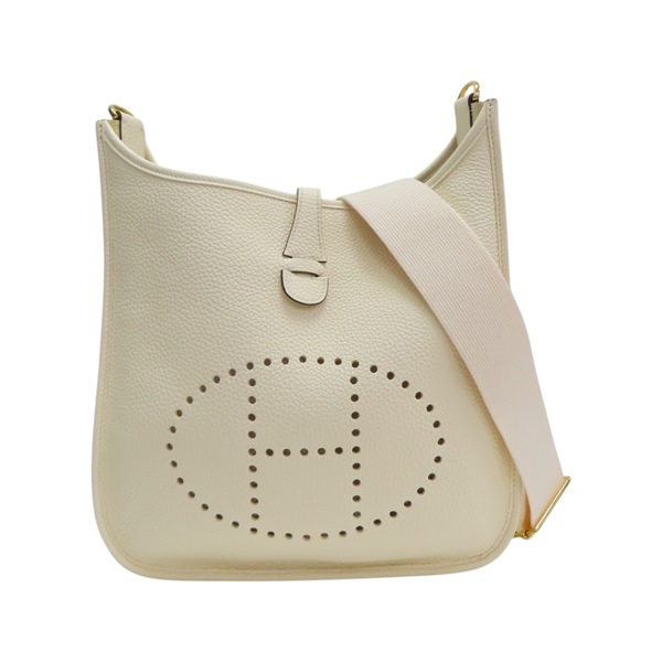 奶油白 TC牛皮 Evelyne Ⅲ 29 肩背包 U刻【HERMES 愛馬仕】 H056277CC12