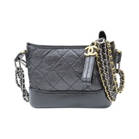 黑色 牛皮 Gabriel Hobo Small 肩背包 金扣 無卡【CHANEL 香奈兒】 AS0865