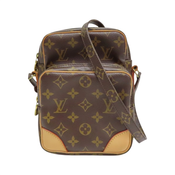 棕色 原花 PVC塗層帆布 Amazone 肩背包【LOUIS VUITTON LV 路易威登】 M45236