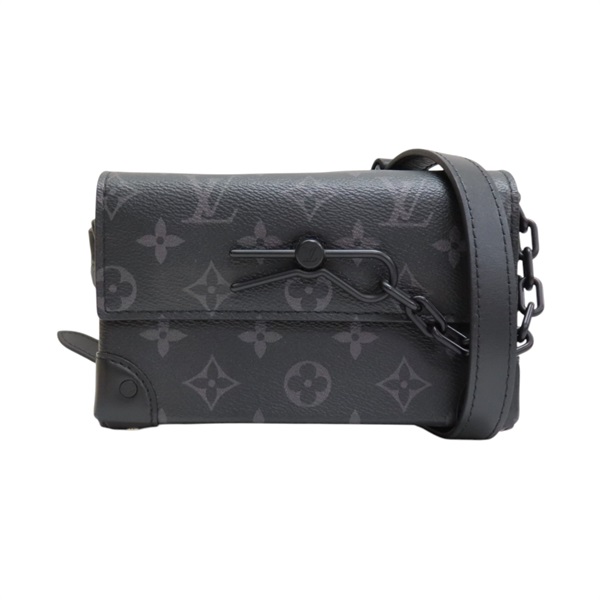黑色 原花 Eclipse帆布 Steamer Wearable Wallet 肩背包【LOUIS VUITTON LV 路易威登】 M81783