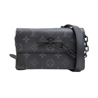 黑色 原花 Eclipse帆布 Steamer Wearable Wallet 肩背包【LOUIS VUITTON LV 路易威登】 M81783