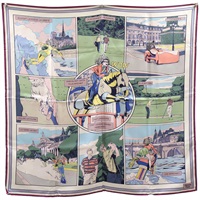 多色 Wow Double Face 絲綢 絲巾 90x90【HERMES 愛馬仕】