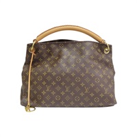 棕色 原花帆布 Artsy MM 肩背包【LOUIS VUITTON LV 路易威登】 M40249