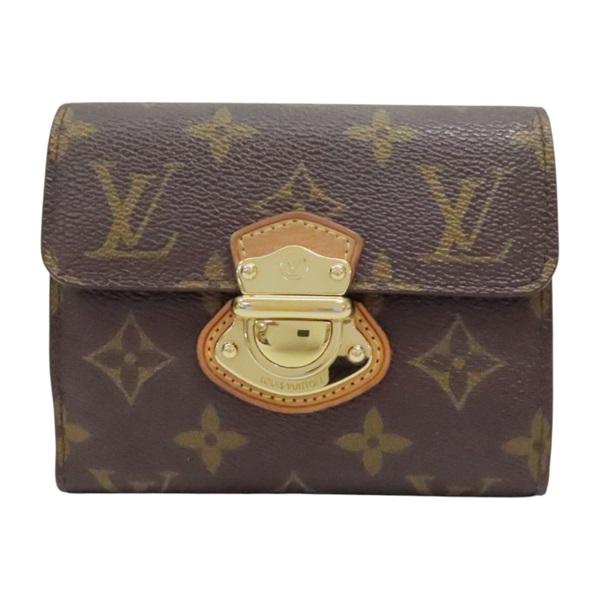 棕色 原花 PVC塗層帆布 曼哈頓 金屬釦 中夾【LOUIS VUITTON LV 路易威登】 M60211