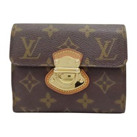 棕色 原花 PVC塗層帆布 曼哈頓 金屬釦 中夾【LOUIS VUITTON LV 路易威登】 M60211