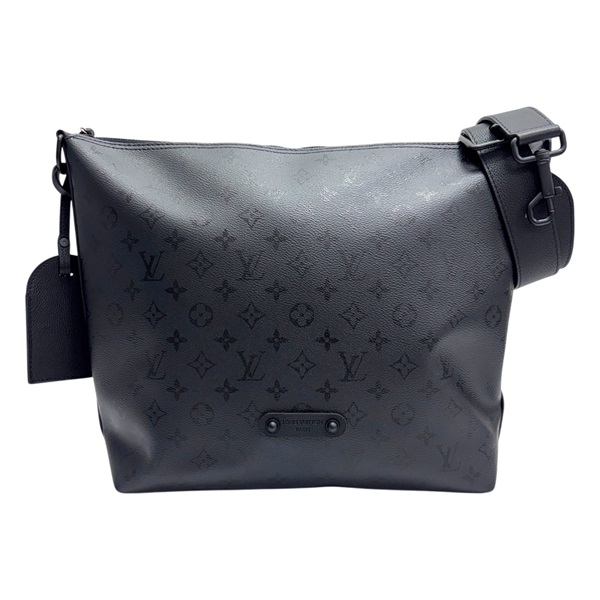 黑色 Monogram Midnight 塗層帆布 Vagabon Hobo 肩背包 【LOUIS VUITTON LV 路易威登】 M27856
