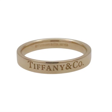 18K玫瑰金 LOGO 戒指【Tiffany & Co 蒂芬妮】