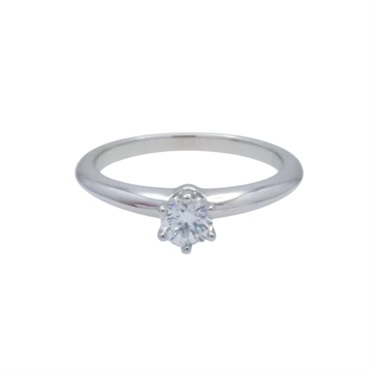 PT950 鉑金 鑽石 solitale 戒指【Tiffany & Co 蒂芬妮】