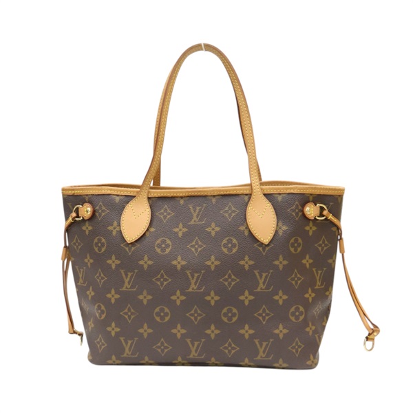 棕色 原花帆布 Never Full PM 手提包【LOUIS VUITTON LV 路易威登】 M40155
