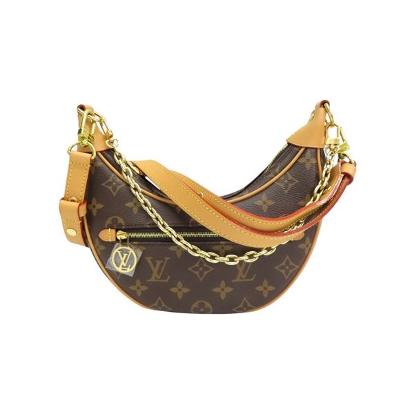 棕色 原花帆布 LOOP 肩背包 M81098【LOUIS VUITTON LV 路易威登】 M81098