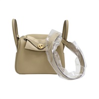 風衣灰 TC牛皮 Mini Lindy 肩背包 H079086CC K刻【HERMES 愛馬仕】 H079086CC