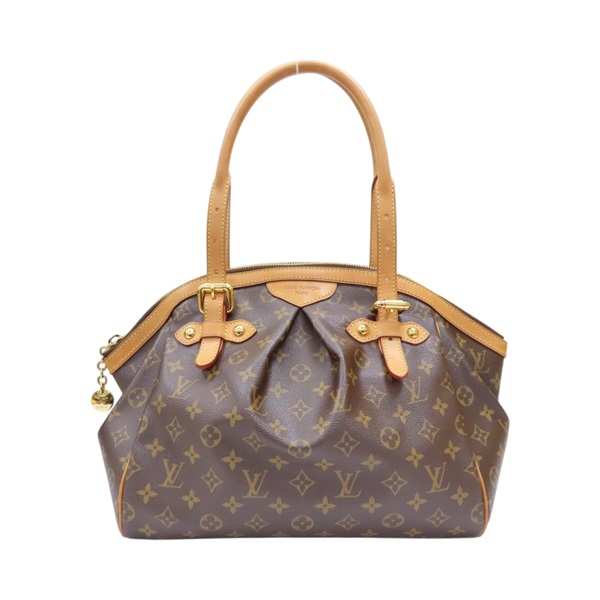 棕色 原花帆布 Tivoli GM 肩背包【LOUIS VUITTON LV 路易威登】 M40144