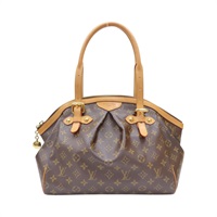 棕色 原花帆布 Tivoli GM 肩背包【LOUIS VUITTON LV 路易威登】 M40144