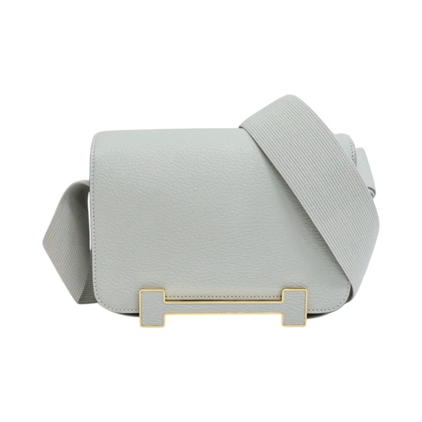 珍珠灰色 chevere羊皮 Geta 肩背包 K刻【HERMES 愛馬仕】