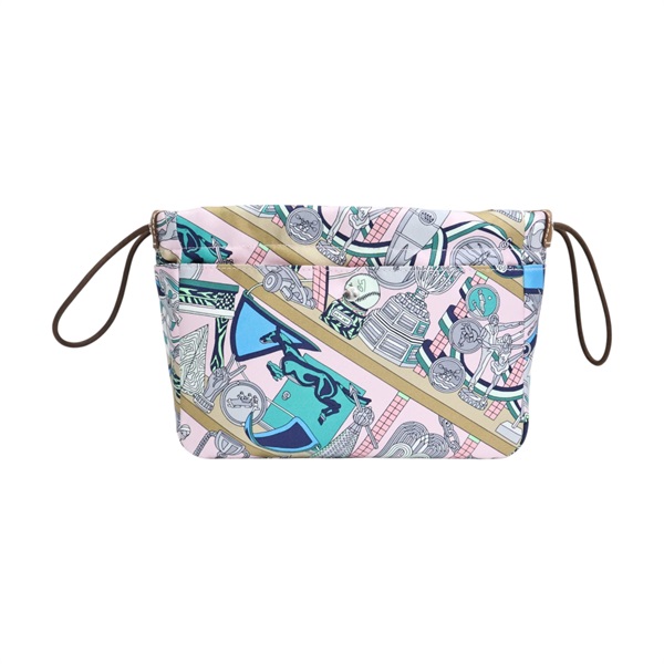 多色 絲綢 Fourbi 20 Pouch 手拿包 K刻【HERMES 愛馬仕】