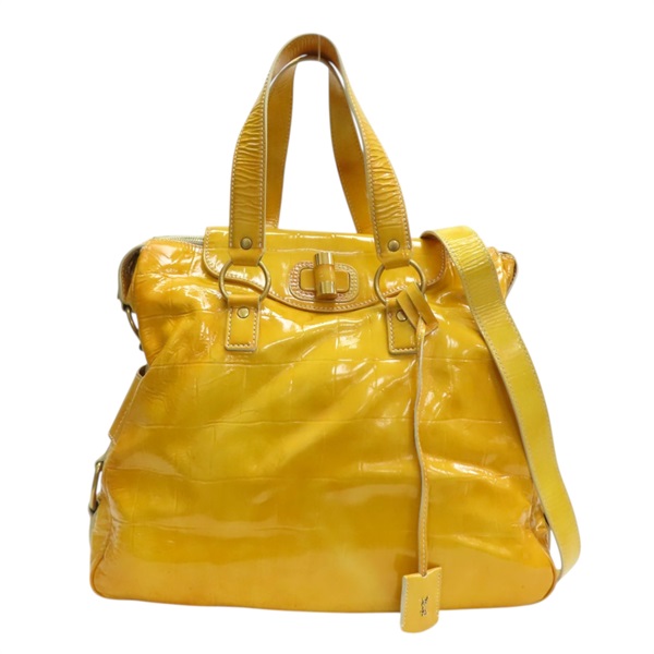 黃色 漆皮 Muse 兩用包 變色【SAINT LAURENT YSL 聖羅蘭】 168238