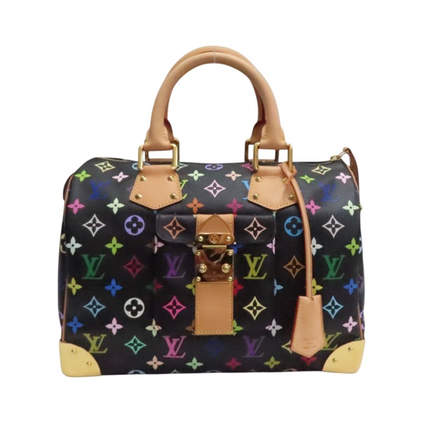 黑彩 原花帆布 村上隆 Speedy 30 手提包 M92642【LOUIS VUITTON LV 路易威登】 M92642