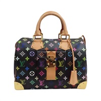 黑彩 原花帆布 村上隆 Speedy 30 手提包 M92642【LOUIS VUITTON LV 路易威登】 M92642