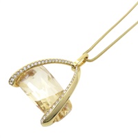 金色 水晶 水鑽 項鍊【Swarovski 施華洛世奇】