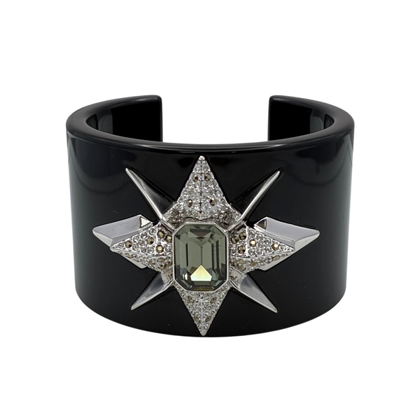 黑色PVC 水鑽 手環【Swarovski 施華洛世奇】