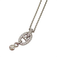 18K白金 鑽石 Chaine d'ancre Enchainee 項鏈【HERMES 愛馬仕】