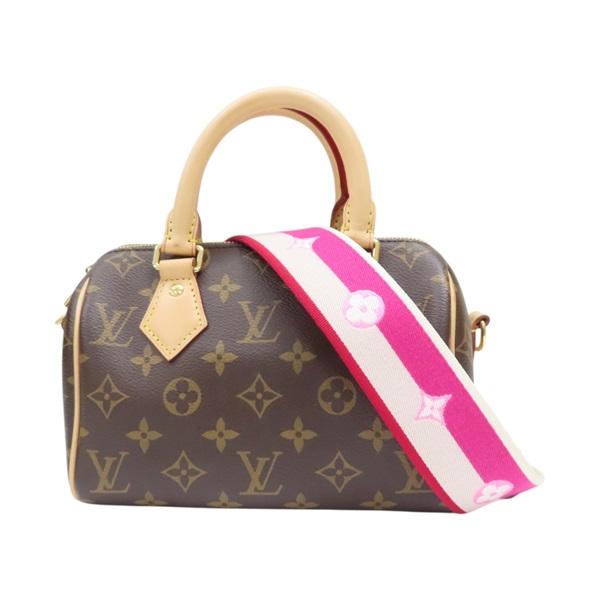 棕色 原花 PVC塗層帆布 Speedy Bandouliere 20 肩背包【LOUIS VUITTON LV 路易威登】 M45948