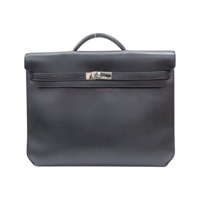 黑色 Ever Grain皮革 Kelly Depeches 36 公事包 U刻 銀釦【HERMES 愛馬仕】 H084620CH89