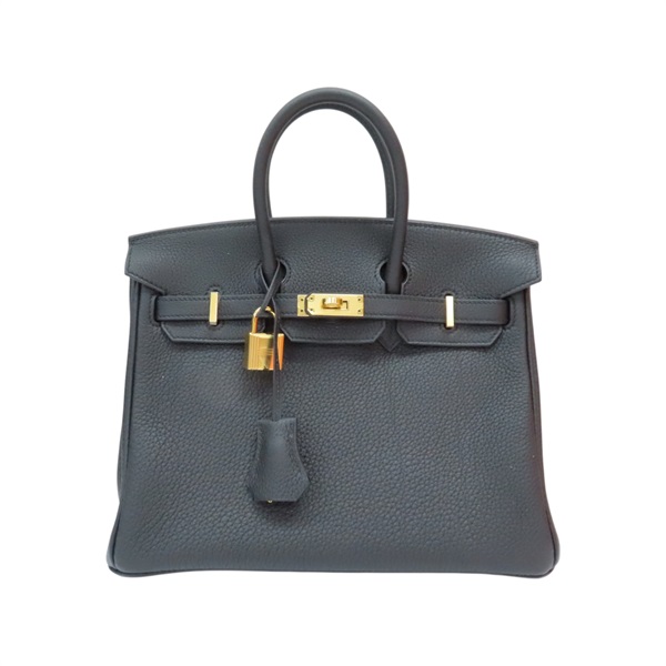 黑色 Togo牛皮 Birkin 25 柏金包 手提包 U刻 金扣【HERMES 愛馬仕】
