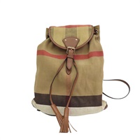 格紋 帆布 後背包【BURBERRY 巴寶莉】 4012432
