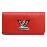 紅色 EPI水波紋 牛皮 長夾【LOUIS VUITTON LV 路易威登】 M61179