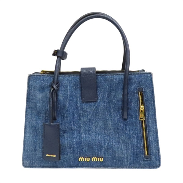 藍色 丹寧 手提包 (缺背帶)【MIU MIU 繆繆】 RN1104